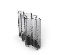Cooee Design Gry Wide - Jarrón de Cristal (19 cm, Color Ceniza)
