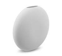 Cooee Design Jarrón Pastille de cerámica en Color Blanco, Hecho a Mano, diámetro: 20 cm, Altura: 19 cm, HI-028-25-WH
