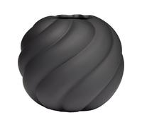 Cooee Design Jarrón Twist ball 20 cm Black