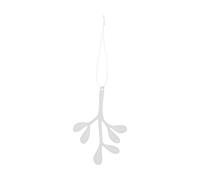 Cooee Design Mistletoe adorno navideño. pack de 2 Acero inoxidable. 12 cm