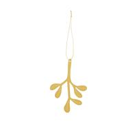 Cooee Design Mistletoe adorno navideño. pack de 2 Latón. 12 cm