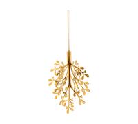 Cooee Design Mistletoe adorno navideño. pack de 2 Latón. 29 cm