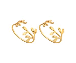 Cooee Design Servilleteros Mistletoe 2-pack Brass
