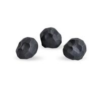 Cooee Design Set de 3 esculturas Pebble heads Coal