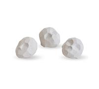 Cooee Design Set de 3 esculturas Pebble heads Limestone