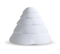 Cooee Design Snowy - Árbol de Navidad (20 cm, cerámica), Color Blanco