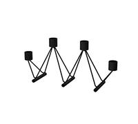 Cooee Design Vinkel Black - Soporte para Velas (Acero Inoxidable, 8 x 30 x 13,5 cm), Color Negro
