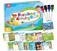 Coogam, Controlador de lápiz, libro de trabajo para aprender a escribir, alfabeto, ABC, letras, números, escritura a mano, habilidades motoras finas, Montessori, juguete educativo, regalo para niños