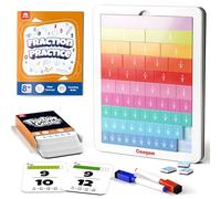 Coogam Magnetic Fraction Tiles - Montessori Math Manipulatives for Fraction Learning & Practice, Educational Games for Homeschool & Classroom, Grades 2-5