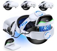 Coogamefly Elite Strap for Meta Quest 3/Quest 2 Headstrap Accesorios, Conexión Magnética -13400 mAh Batería Cómoda VR Diadema Compatible con Quest 3 Headstrap, Reduce el estrés facial