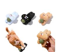 Coogime 3 bolas de hierba gatera, 2025 nuevos juguetes para gatos, juguetes de peluche para gatos, autoempleo, cojín para gatos para cuidado de pagos (azul+negro+marrón)