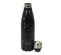 COOK CONCEPT Botella Isotérmica Acero 50 stampado Estelar Negra | Acero inoxidable, isotérmica, 50 stampado estelar, 6h calor 18h frío, reutilizable, trabajo colegio ocio, negra