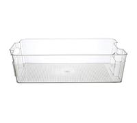 COOK CONCEPT Caja de Nevera 8 L 37x21 cm Transparente con Asas | Plástico sin BPA, capacidad 8 L, transparente, asas integradas, nevera armarios, 37x21,5x10 cm, robusta