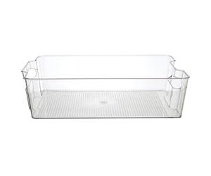 COOK CONCEPT Caja de Nevera 8 L 37x21 cm Transparente con Asas | Plástico sin BPA, capacidad 8 L, transparente, asas integradas, nevera armarios, 37x21,5x10 cm, robusta