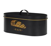 Cook Concept Caja Metal "Pain" Lounge Negra Mate 34x18x17 cm