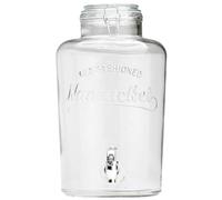 COOK CONCEPT - KA0099, Fuente de Bebidas de Vidrio Transparente 10 litros, Gigante, Diseño de Vidrio, Amplia Apertura en la Parte Superior, Equipada con Grifo, Diseñada para Barbacoas, Pícnics