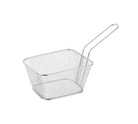 COOK CONCEPT - KA1674 Cesta para Patatas Fritas de Acero Inoxidable - Diseño Original para Presentación de Frituras - Dimensiones 19 x 9 x 13.6 cm - Color Plateado