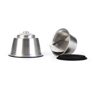 COOK CONCEPT - KA4559 Cápsulas Reutilizables de Acero - Compatibles con Dolce Gusto y Nespresso - Diseñadas para Café y Té - Fácil Mantenimiento - Tamaño 3.7 x 3.7 x 3 cm - Color Negro