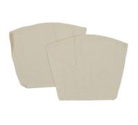 COOK CONCEPT - KA4560, Filtros de Café Lavables de Algodón, Pack de 2, Prácticos y Ecológicos para un Consumo Responsable, Dimensiones 172 x 23 x 1 cm, Color Beige