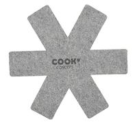 COOK CONCEPT - KB54311 Protector de Sartén de Fieltro Pack de 2 - Amortiguador Antiarañazos para Cacerolas - Diseño Impreso - Ø 38 Cm - Color Aleatorio Rojo/Gris/Negro