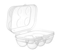COOK CONCEPT - KB6799 Caja para Huevos Plástico Transparente, Hermética, Ligera, 6 Huevos, Fácil de Limpiar, Ideal para Conservación, Tamaño: 6 Huevos, Color: Transparente