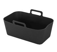 COOK CONCEPT, KC0009 - Molde de Silicona para freidora de Aire, cocción Uniforme, fácil de Limpiar, diseño ergonómico, Ideal para una Variedad de Platos, tamaño 19 x 12 cm, Color Negro, Rectangular