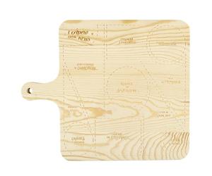 COOK CONCEPT - KD0005 Tabla de Madera de Diseño para Presentación de Aperitivos - Diseñada para Momentos Conviviales - Tamaño Estándar 40 x 30 cm - Acabado Marrón