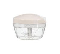 COOK CONCEPT - KD31471 Picador Manual 3 Cuchillas - Contenedor Práctico - Sistema de Cuerda Sencillo - Dimensiones 12.3 x 9.5 x 12.3 cm - Colores Aleatorios Blanco/Burdeos/Gris