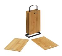 COOK CONCEPT - KD3333 Juego de 6 Tablas de Cortar de Madera Marrón - Diseñadas para la Cocina - Prácticas - para Todas Tus Necesidades Culinarias - Pequeñas