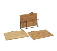COOK CONCEPT - KD3336 Set de 4 Tablas de Cortar de Bambú - Diseñadas para la Cocina - Prácticas - Adecuadas para Todas tus Necesidades Culinarias - Multicolor