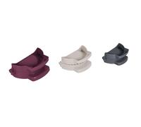 COOK CONCEPT, KP0024 - Juego de 3 moldes ergonómicos para Zapatillas, Utensilios de Cocina versátiles para Recetas Dulces y saladas, fáciles de Usar, Color Morado, Gris y Beige, Talla única