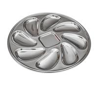 COOK CONCEPT, KU0012 - Caja para ostras de 9 Piezas con Cuchillo, Tenedores y exprimidor, Utensilios de Cocina Elegantes y prácticos, Ideal para cenas Festivas, Gris, Talla única