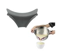 COOK CONCEPT - KU64321 Boquilla Vertedora de Silicona para Cacerolas - Ideal para Salsas y Líquidos - Resistente al Calor - Fácil de Limpiar - 12 x 5 cm - Color Negro