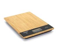 COOK CONCEPT - KU6613 Báscula de Cocina Rectangular - Diseñada para Precisión y Funcionalidad - Bambú - Capacidad 5kg - Dimensiones 18 x 20 x 15 cm - Color Marrón/Negro