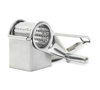 COOK CONCEPT - KU6648, Rallador de Queso Manual en INOX, Diseño Moderno y Elegante, Fácil de Usar y Limpiar, Dimensiones Compactas 20x6x8 cm, Color Plata
