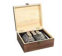 COOK CONCEPT - KV0019, Set de Whisky Gentleman 10 Piezas con Accesorios Completos para una Degustación Refinada, Diseñado para Regalos, Marrón, Tamaño: Estándar