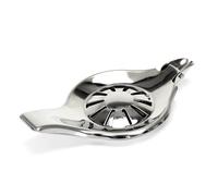 COOK CONCEPT - KV7311 Exprimidor de Limón de Acero Inoxidable 12 cm - Ideal para Bebidas y Cócteles - Práctico y Ergonómico - Color Plateado - Tamaño 12 x 6,5 x 12 cm