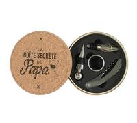 Cook Concept - KV7403 Set de Vino 4 Piezas con Sacacorchos, Vertedor, Tapón y Anillo Antigoteo - Diseñado para Degustación y Aperitivo - Tamaño Estándar - Color Beige