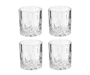 COOK CONCEPT Licorera de Whisky con 4 Vasos 930 ml Transparente | Cristal, licorera de whisky, 4 vasos a juego, capacidad 930 ml, degustación, servicio práctico, regalo, transparente