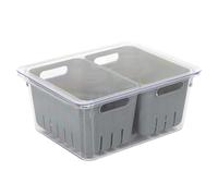 COOK CONCEPT Pack de 2 Cajas de Almacenaje Multicolores para el Hogar | Pack de 2, cajas de almacenaje, multicolores, cocina oficina salón, organización, apilables, diseño estético, práctico