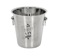 COOK CONCEPT Saveur & Dégustation KV7014 - Cubo para champán, Acero Inoxidable, Gris, 22,4 x 22,4 x 21 cm