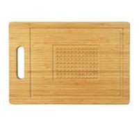 COOK CONCEPT Tabla de Cortar de Bambú con Canal 33x23 cm Multicolor | Bambú, tabla de cortar, canal recogedor, formato 33x23x1,9 cm, verduras carnes fruta, multicolor