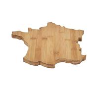 COOK CONCEPT Tabla de Quesos de Bambú Forma de Francia Marrón | Bambú, tabla de quesos, forma original de Francia, servicio y aperitivos, diseño natural, idea de regalo, marrón