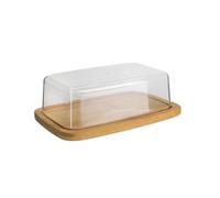 Cook Concept Totally Addict CMKA2140 MANTEQUERA, bambú y Polipropileno, Marrón, 19,10 x 12,50 x 6 cm