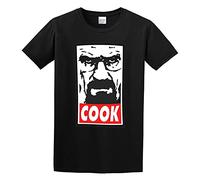 Cook Heisenberg Breaking Bad Tribute Graphic Top Unisex 100% Cotton Short-Sleeve T-Shirts Black L