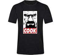 Cook Heisenberg Breaking Bad Tribute Unisex O-Neck 100% Cotton Short-Sleeve T-Shirts Black XXXL