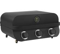 Cook in Garden Barbacoa de gas de 3 quemadores en acero inoxidable negro