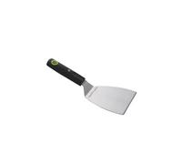 Cook’in Garden - Espátula corta magnética de acero inoxidable, mango Soft Touch ergonómico, accesorio ideal para barbacoa y plancha, utensilio práctico para cocina exterior con imán de almacenamiento