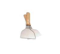 Cook’in Garden - Juego de 2 espátulas para plancha, mango de madera FSC® 100% y hoja de acero inoxidable resistente, accesorios robustos para barbacoa y plancha, ideal para cocina exterior
