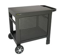 Cook'in garden - Carro Reva 80 - Carro con Superficie de Trabajo - Mueble con Ruedas Fácil de Mover - Montaje sin Tornillos - Soporte con Respaldo Desmontable